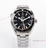 (VS Factory) Swiss Grade Copy Omega Seamaster 600m GMT 8605 Watch Stainless Steel Black Ceramic Bezel